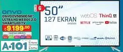 ONVO 50 ULTRA HD ANDROİD SMART LED TV/AKILLI TELEVİZYON